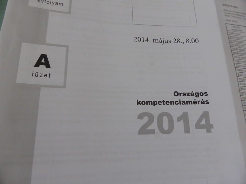 Országos kompetenciamérés – 2014.05.28