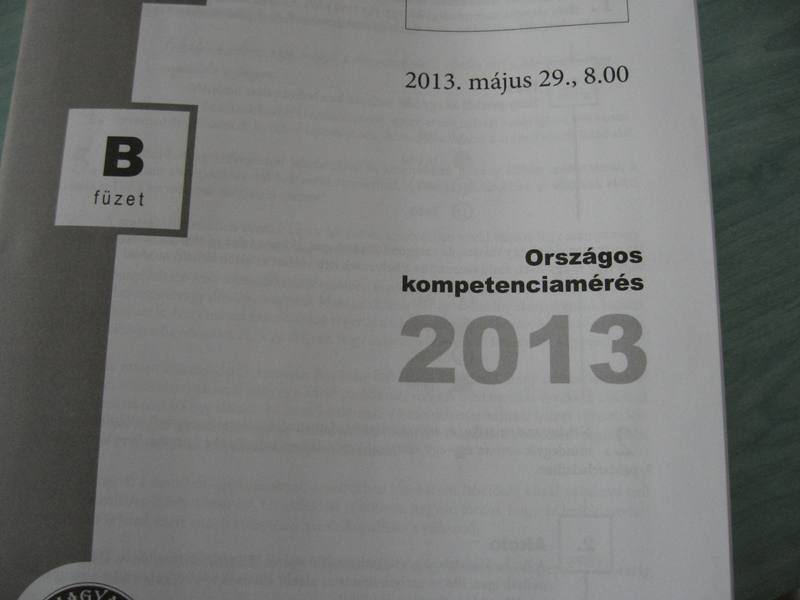 Országos Kompetenciamérés – 2013.05.29