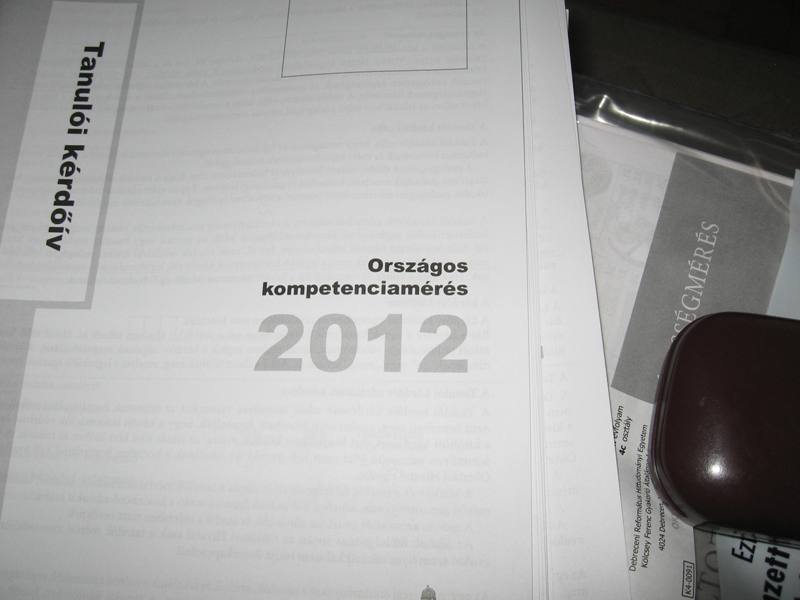 Országos kompetenciamérés – 2012.05.30
