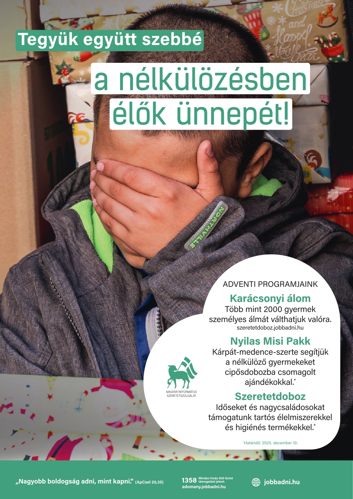 Adventi adománygyűjtés 2025