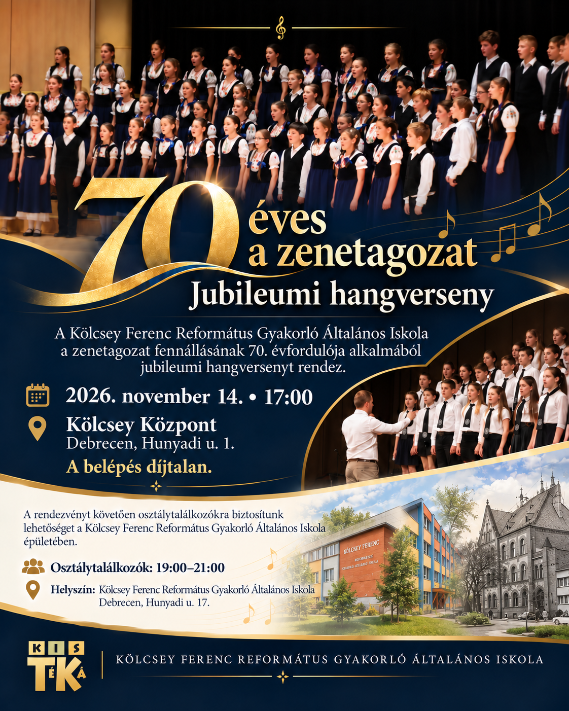 70 éves a zenetagozat – Jubileumi hangverseny